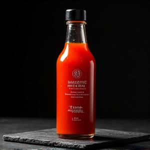 Bottle of Habanero Fire fermented hot sauce